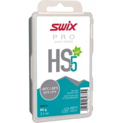 Swix HS5 Turquoise, 10C/ 18C, 60g Cire Pour Skis Et Snowboard