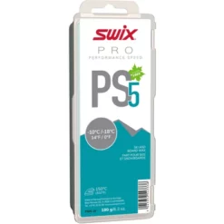 Swix PS5 Turquoise, 10C/ 18C, 180g Cire Pour Skis Et Snowboard