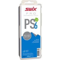 Swix PS6 Blue, 6C/ 12C, 180g Cire Pour Skis Et Snowboard