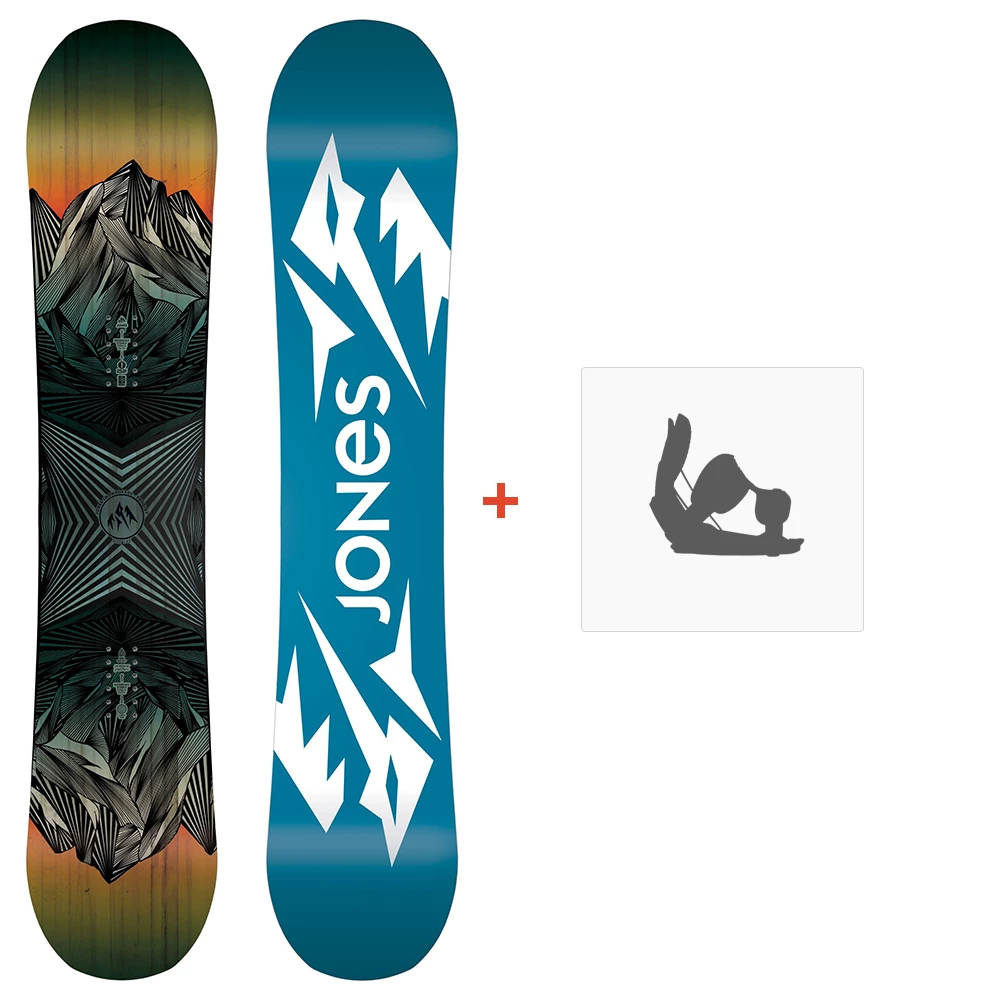 Snowboard Jones Prodigy 2024 + Fixations De Snowboard 3 Snowboard Jones Prodigy 2024 + Fixations De Snowboard