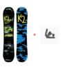 Snowboard K2 Mini Turbo 2019 + Fixations De Snowboard 2 Snowboard K2 Mini Turbo 2019 + Fixations De Snowboard -Jones Shop snowboard k2 mini turbo 2019 fixations de snowboard